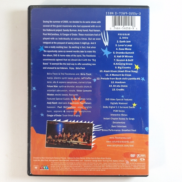 Bela Fleck and the Flecktones Live at the Quick Concert DVD - Picture 2 of 6